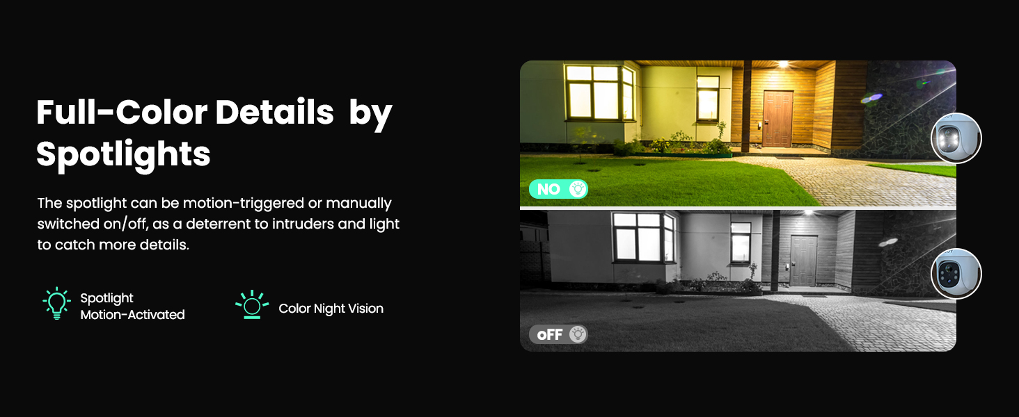 solar security camera outdoor with spotlights