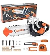 Pairez Toys Toy Chainsaw for Kids, 19PCS Pretend Play Tools Set, Toy Home Tools Kit, Electric Cha...