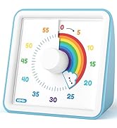LIORQUE 60 Minute Visual Timer for Kids, Visual Countdown Timer for Classroom Office Kitchen with...