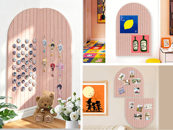 Large Arched Felt Bulletin Board
