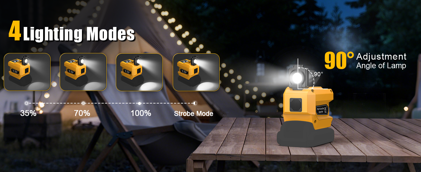 4 lighting modes