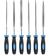 MORROWIND 6-Piece Needle File Set, Diameter 0.11" Length 5.51" Hardened Alloy Steel Mini File for...