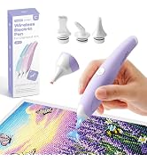 Caydo Electric Diamond Art Pen for Diamond Pating,Ergonomic Vacuum Art Tool | Purple, No Wax Need...