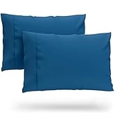 Cosy House Collection Ultra Soft Luxury Standard Size Pillow Cases - Royal Blue Pillowcase Set of...