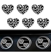 6 Pcs Heart Air Vent Clips, Cute Heart Cars Air Fresheners Vents Clips Funny Cars Diffuser Vent C...