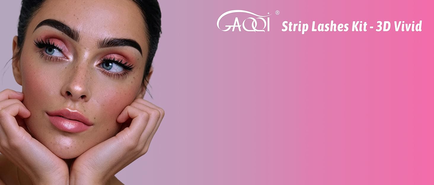 gaqqi strip lashes- 3d vivid