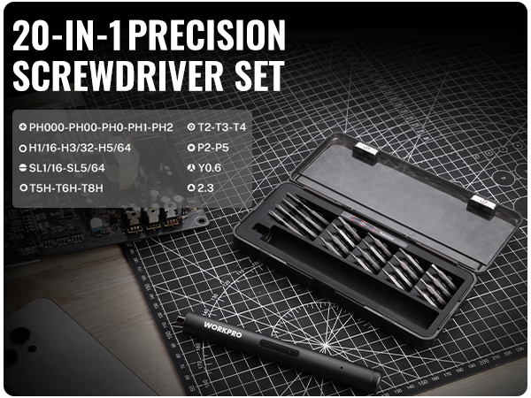 Precision Electric Screwdriver Set