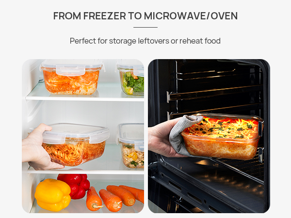 Large Glass Storage Containers with Lids