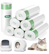140 Cat Litter Box Liners For Meowant Mw-Sc01/Sc02/Sc09, Drawstring | Ldpe, Leakproof And Punctur...