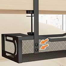 Under Desk Cable Management Tray, Cord Organizer for Table, under desk wire management