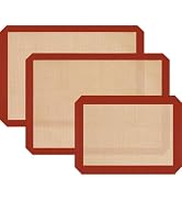 Silicone Baking Mats, 3 Pack Non-Stick Mats for Baking, Silicone Baking Mats Cookie Sheet, Easy C...