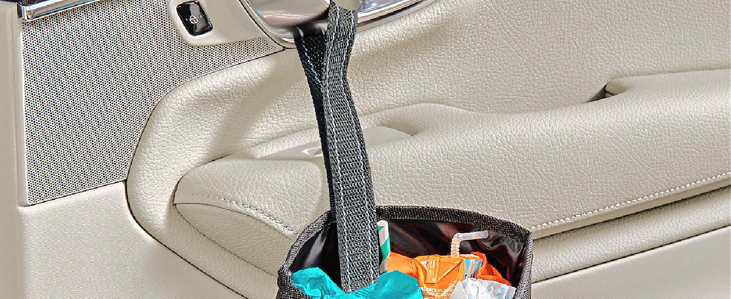 TrimTrash car trash back hanging from door handle