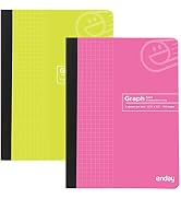 Graph Paper Composition Notebook, Hard Cover Graphing Notebook, 4 Squares Per Inch Graph Ruled Co...
