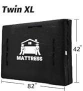 Mattress Bags for Moving, BETU Mattress Protector Waterproof Mattress Cover Storage Bags with 8 H...