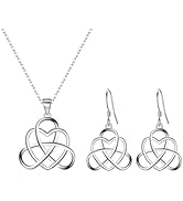 BriLove Gifts for Mom Women 925 Sterling Silver Endless Love Vintage Irish Celtic Knot Jewelery f...