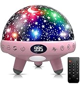 Baby Night Light Star Projector Night Light Projector for Kids Room with Sound Machine White Nois...