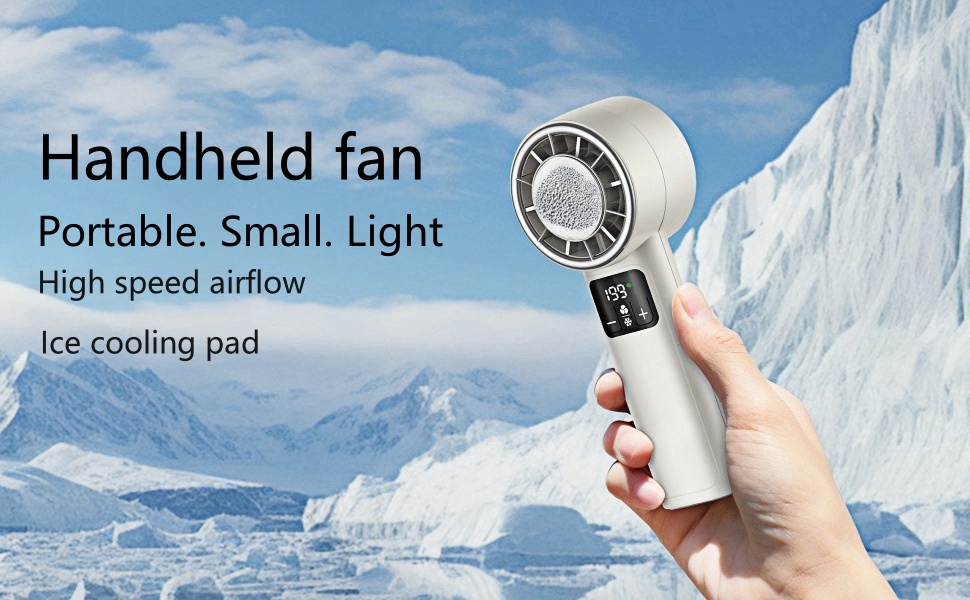 2025 Handheld Fan,More Long battery Life,More Powerful