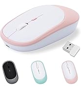 Dolrso Wireless Mouse for Laptop/iPad/MacBook Pro/Air, Bluetooth Mouse,Silent Mouse Portable Slim...