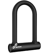 Sportneer Bike Lock - 17mm Shackle Heavy Duty Anti Theft Bike U Lock with 2 Keys - Bicycle U-Lock...