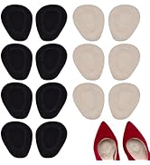 PH PandaHall 8 Pairs Tongue Pads for Shoes Self-Adhesive Tongue Inserts 5mm Thick Non Slip Cushio...