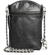 DORIS&JACKY Small Leather Crossbody Purse for Women Vintage Designer Cell Phone Shoulder Bag With...