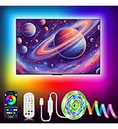 the galaxy tv is a beautiful and colorful art piece.