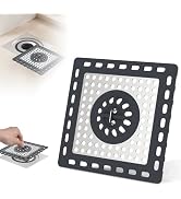 Hibbent Upgraded Shower Drain Hair Catcher, Shower Drain Cover for Bathroom Floor 4" Drain, Anti-...