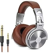 Over Ear Headphone, Wired Premium Stereo Sound Headsets with 50mm Driver, Foldable Comfortable He...