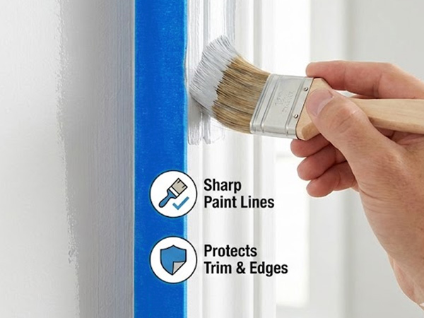 blue painters tape