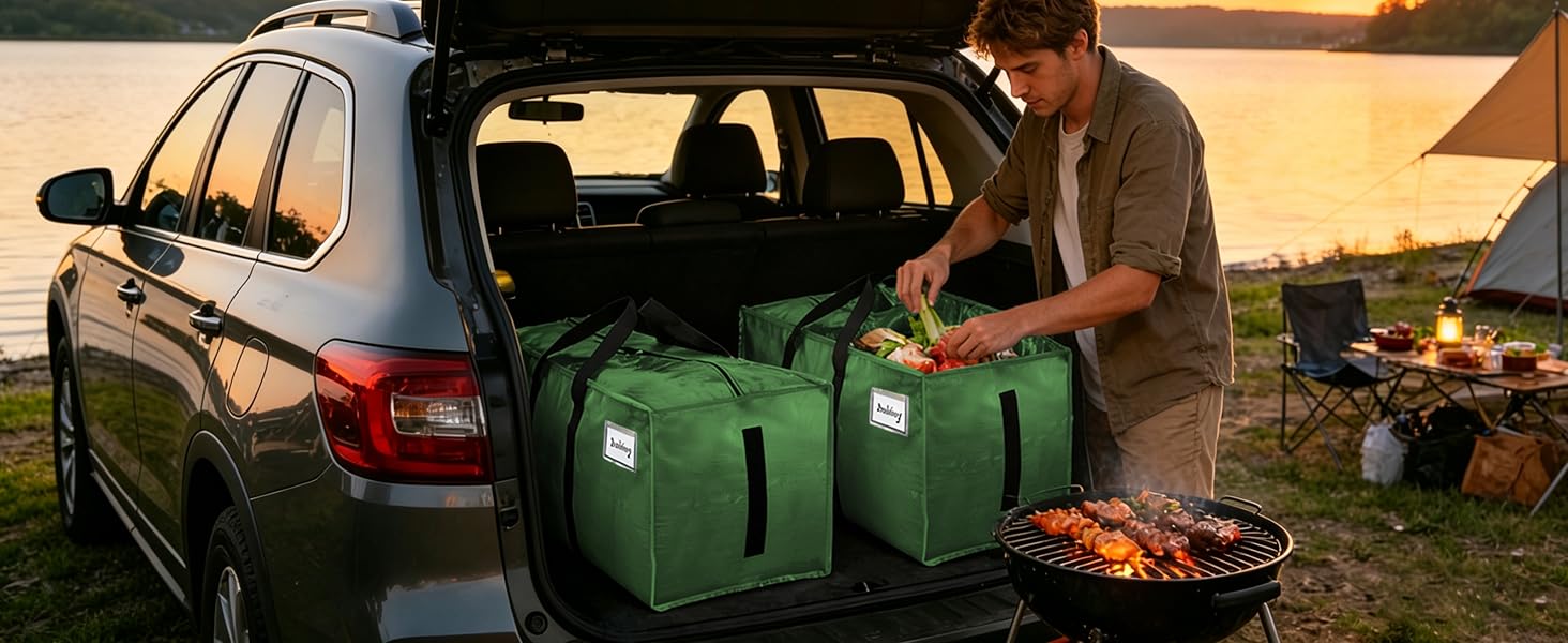 HOMESURE Supports 200lbs Heavy Duty Moving Bags - Durable Zipper & Wrap-Around Handles
