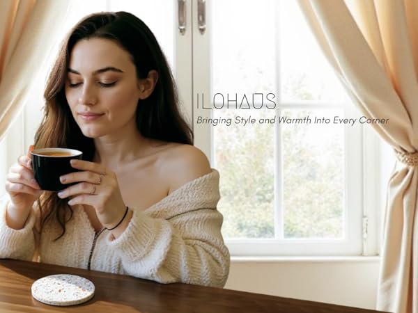 ilohaus drink coasters christian prayer verse bible