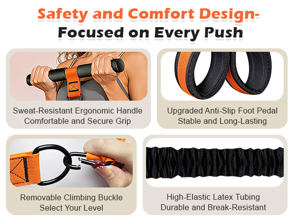 foot resistance bands with handles