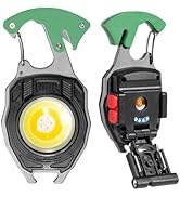 BY-J LED Small Flashlight, Key Chain Light, COB Multi-Function Mini Work Light, 500 Lumens Rechar...