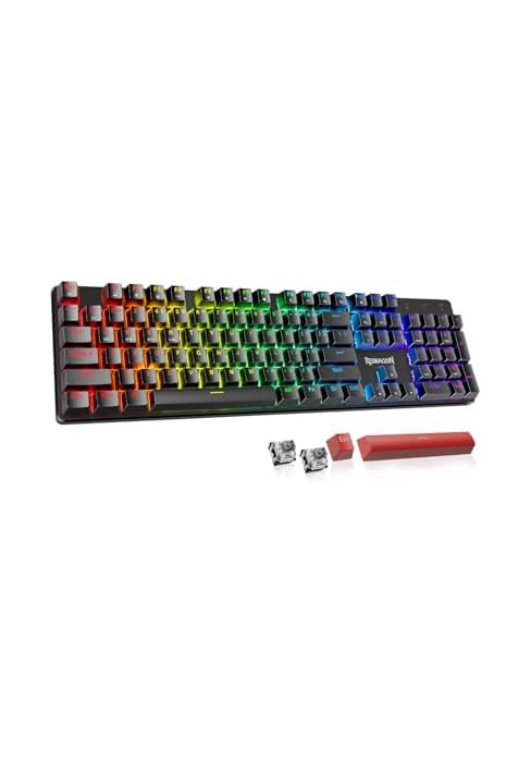 Redragon K671KS Wireless Mechanical Gaming Keyboard, Tri Mode BT/2.4G/USB-C Hot Swappable Custom ...