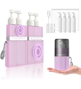 4 in 1 Travel Toiletry Containers,TSA Approved Refillable Travel Size Toiletries Bottles Set with...