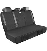 ALLANSING Heavy Duty Dog Back Bench Seat Cover - Car Seat Protector, 3 Seatbelts & Armrest Compat...