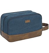 WANDF Travel Toiletry Bag for Men Large Toiletries Shaving Bag Water Resistant Hanging Dopp Kit T...