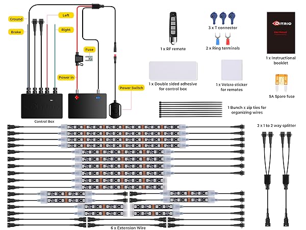 A+4 M18AP led motorcycle lights