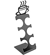 Southern Homewares Countertop Display Holder Holds 6 Pods Black Metal K-Cup Storage Rack