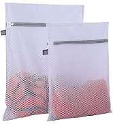 Kimmama Washing Machine Wash Bags,Honeycomb Mesh Laundry Bag,Small Lingerie Bags for Washing Deli...