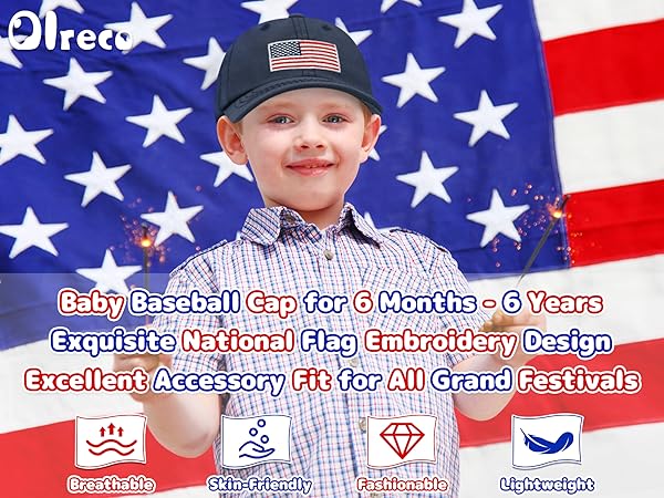 baby baseball cap toddler baseball hat american flag hat 4th of july hat toddler trucker hat