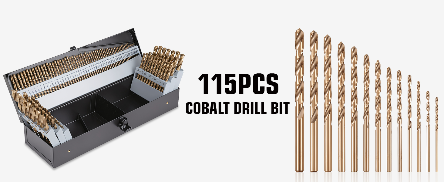 cobalt drill bit set