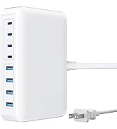 200W USB C Charger Block, 8-Port USB C Charging Station GaN III PD 65W Laptop Fast Charger Adapte...