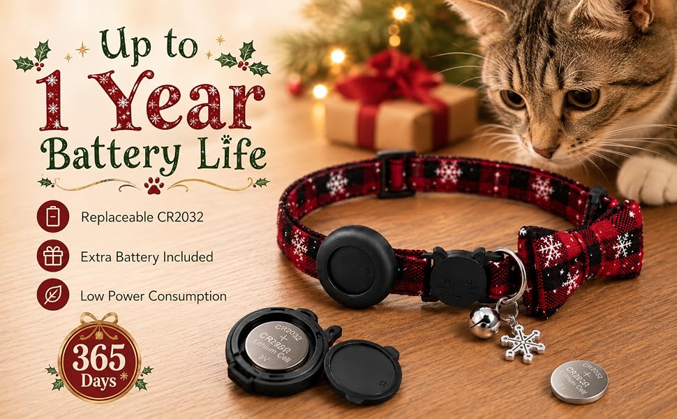 GPS Collar for Cats (Android Only) Smart tag,Pet Tracker