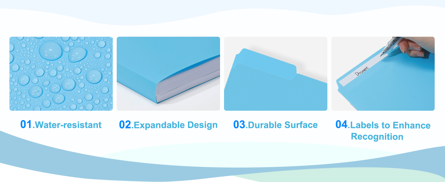 plastic color file folder