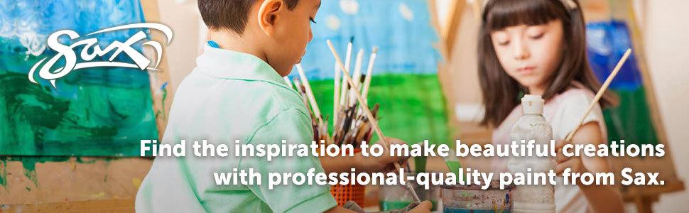 Find the inspiration to make beautiful creations with professional quality paint from Sax.