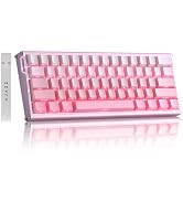 MIKIBY Alux60 Gaming Keyboard Wired, Hall Effect Magnetic Switch Aluminum Mechanical Keyboard, 8K...