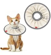 Agape Soft Cat Cone, Lightweight Recovery Collar for Cats to Stop Licking and Scratching After Su...