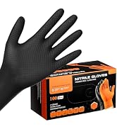ENPOINT 8 Mil Thick XL Nitrile Gloves for Men & Women, Latex Free Chemical Resistant Disposable H...