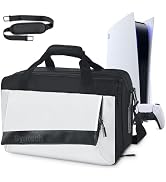 Syntech Carrying Case for PS5, Protective Travel Case for PS5 Disc/Digital Edition Console and Ac...